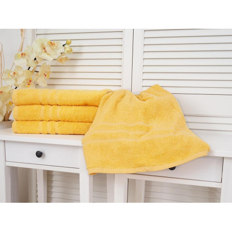 Bavlněná froté osuška 70x140 Classic - Žlutá
