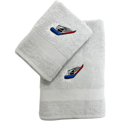 Dárkový set ručník a osuška 50x90+70x140 froté s výšivkou - Hockey
