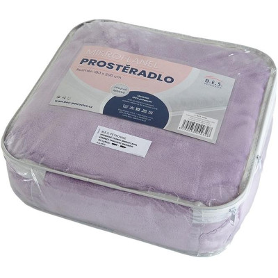Mikroflanelové prostěradlo EXCLUSIVE - Fialové