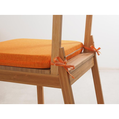 Sedák 40 x 40 cm se šňůrkami - Oranžový