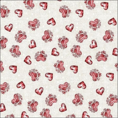 Ubrus DEKOTEX - Srdíčka