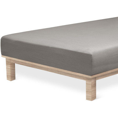 Jersey Lycra prostěradlo Andrea Simone boxspring - Granite Gray (18-5204)