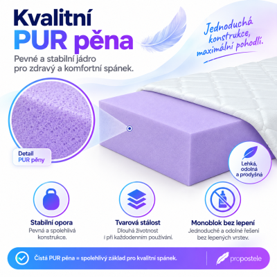 Matrace Pur 10 cm